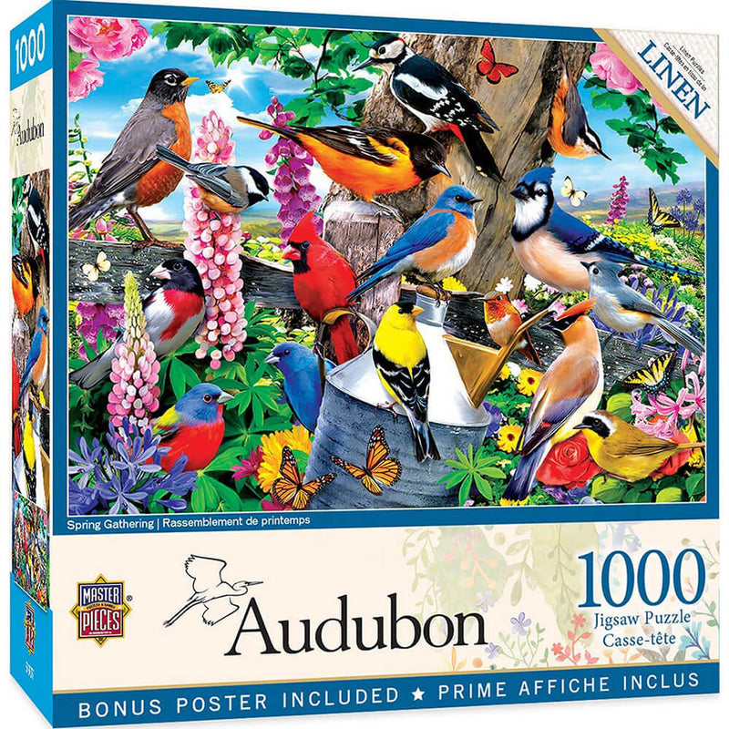 Obras -primas do Audubon 1000pc quebra -cabeça