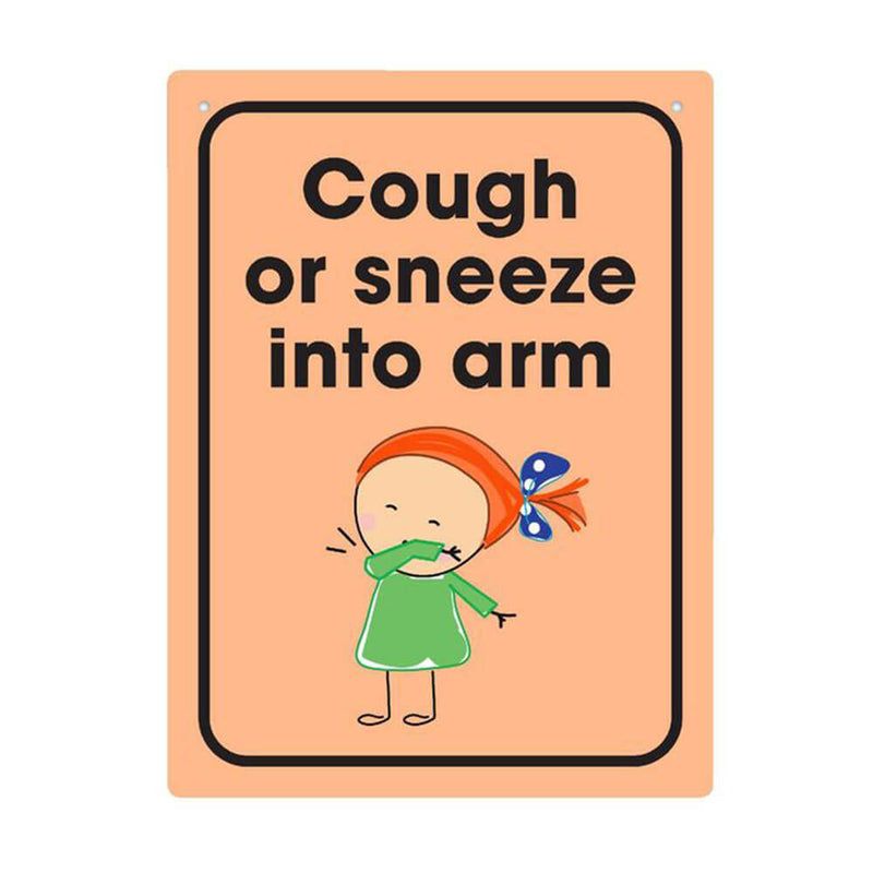 Durus tosse ou espirra no sinal da parede do braço