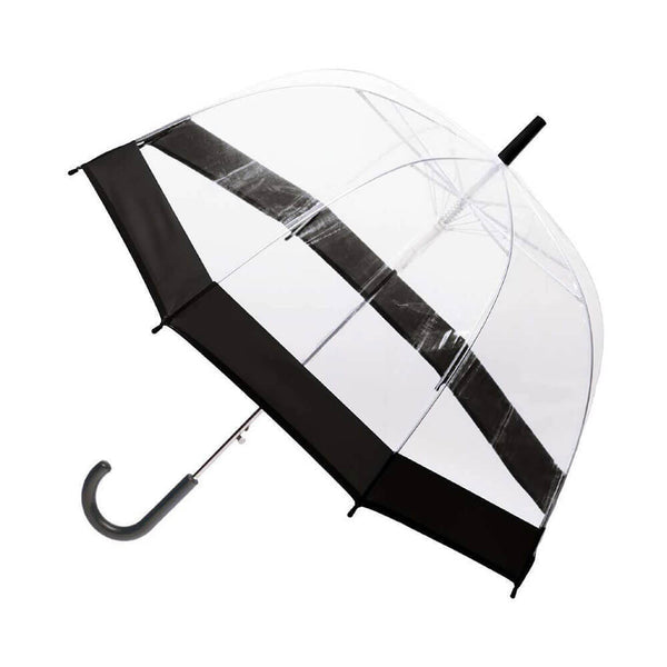 Brellerz Dome Auto Open Umbrella Clear with Black Trim