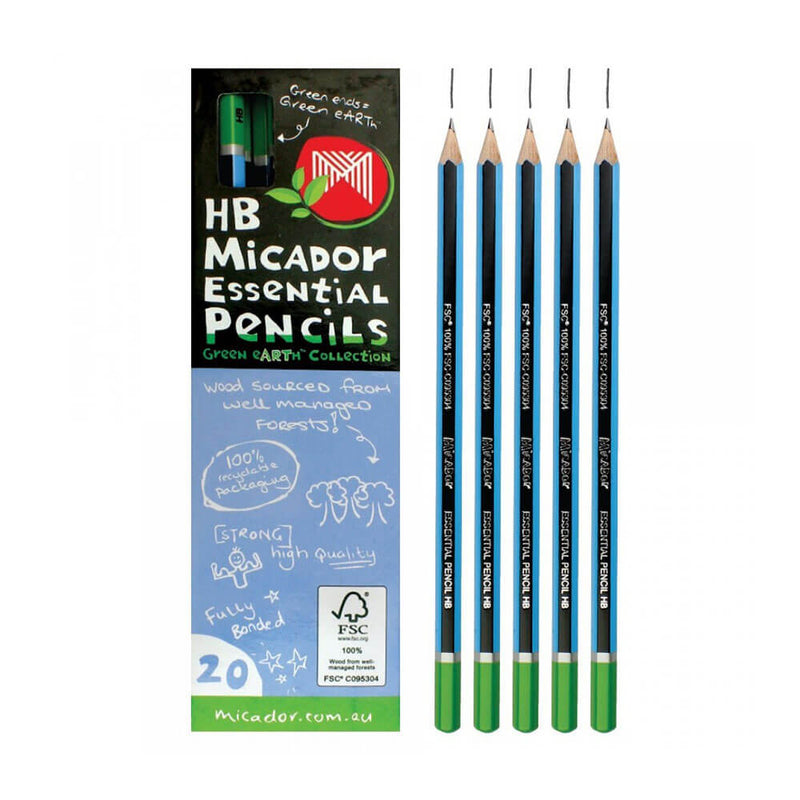 Lápis de grafite essencial do Micador (20pk)