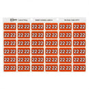 Avery 22 Side Tab Colour Coding Label Roll Orange (500pcs)