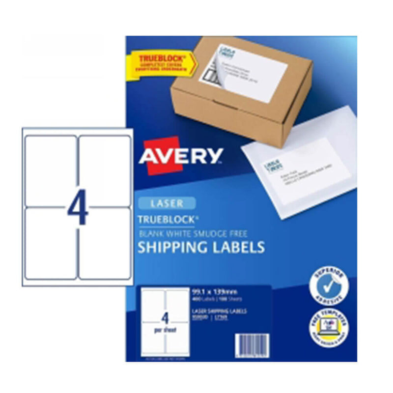 Avery Shipping Etiqueta White 100pk