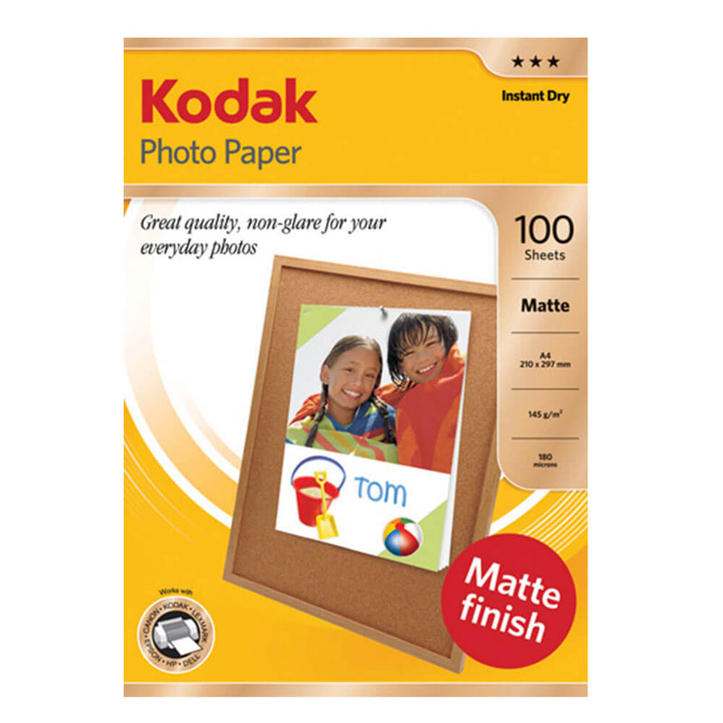  Papel fotográfico mate Kodak Everyday (paquete de 100)