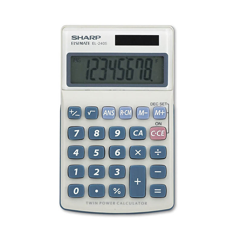 Calculadora Sharp de doble potencia de 8 dígitos
