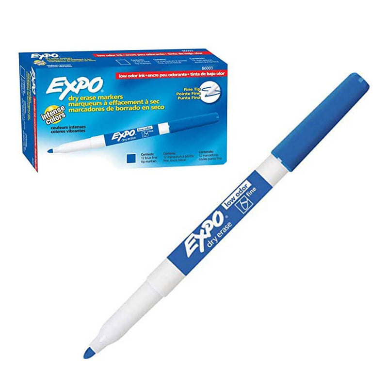 Expo Erase Dry Erase Fine Bullet Whiteboard Marker 12pk