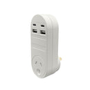  Jackson Industries 2 puertos USB-A/USB-C (blanco)