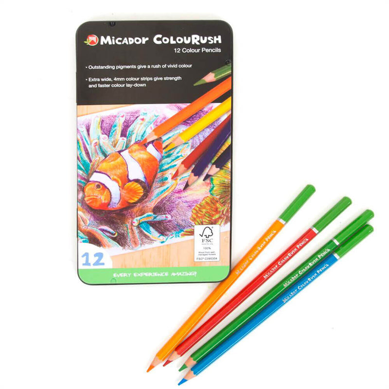 Lápis colorido do Micador Colouush