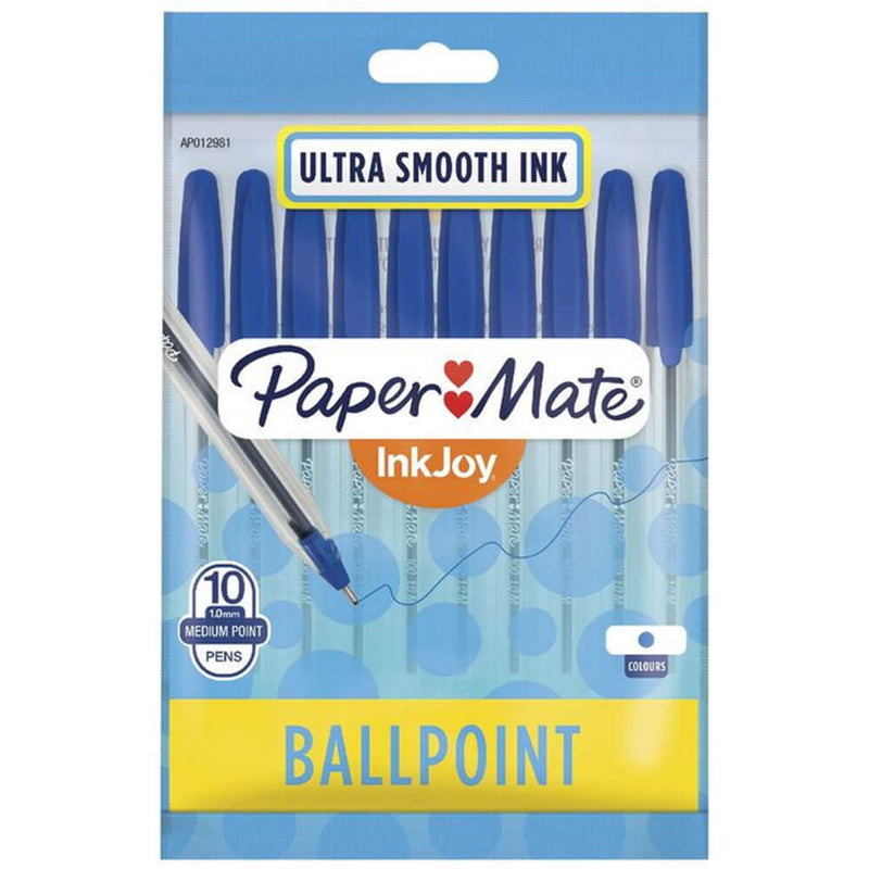  Bolígrafo Paper Mate InkJoy mediano, 1,0 mm, paquete de 10