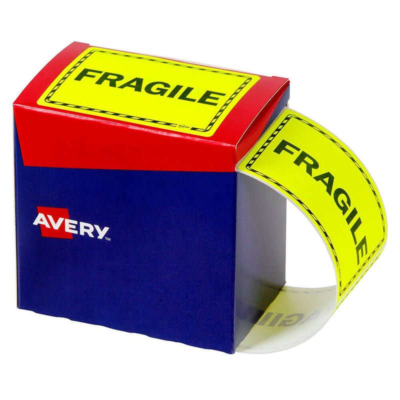  Etiquetas Avery Fragile 750uds (75x99,6mm)