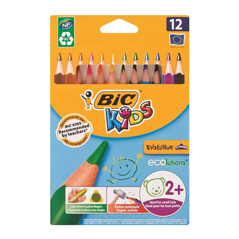 Lápis coloridos da Bic Kids Evolution (12pk)