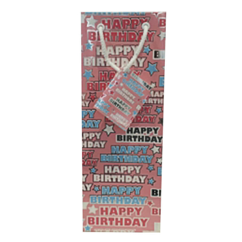  Bolsa de regalo con botella de feliz cumpleaños Ozcorp