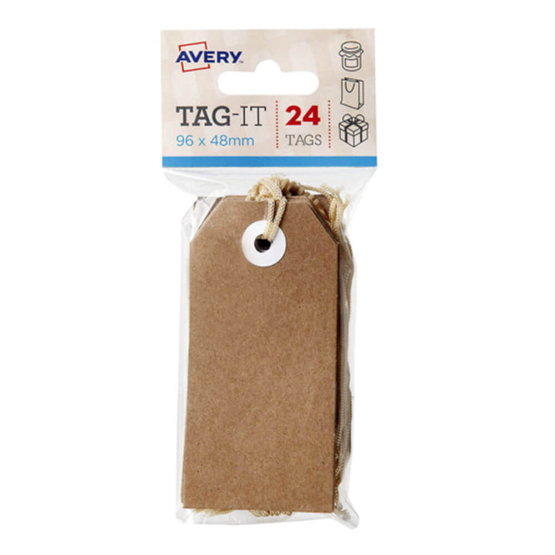  Etiquetas Avery con cuerda, paquete de 24 (96 x 48 mm)