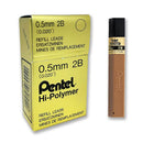 Reabilitação de chumbo Pentel Hi-Polymer 0,5 mm (caixa de 12)