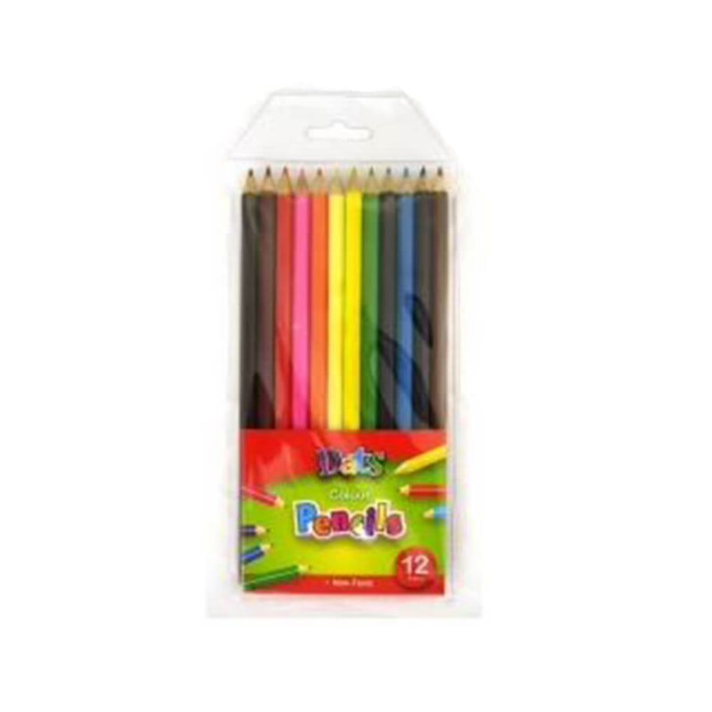 Lápis colorido DATS em carteira de comprimento total