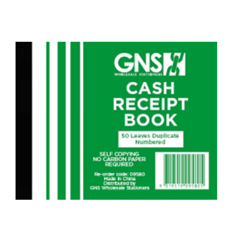 Carbonless 50 Leaves Cash Receipt Book 10pk